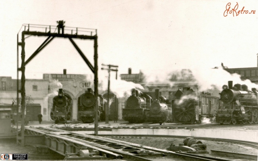 Железная дорога (поезда, паровозы, локомотивы, вагоны) - На веере депо Орск.