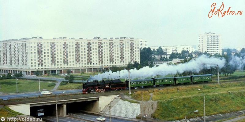 Железная дорога (поезда, паровозы, локомотивы, вагоны) - Паровоз серии СО с ретропоездом.