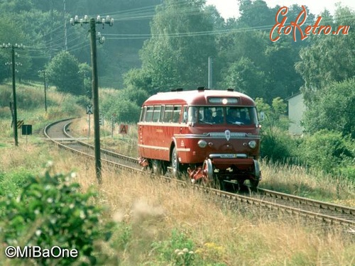 Железная дорога (поезда, паровозы, локомотивы, вагоны) - Автобус на комбинированном ходу.