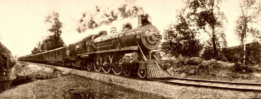 Железная дорога (поезда, паровозы, локомотивы, вагоны) - Экспресс Чикаго-Портленд,США