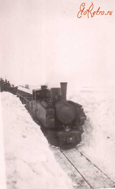 Железная дорога (поезда, паровозы, локомотивы, вагоны) - В снегах Восточного фронта