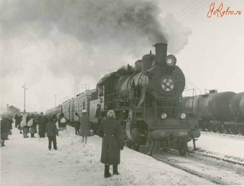 Железная дорога (поезда, паровозы, локомотивы, вагоны) - Пассажирский поезд 