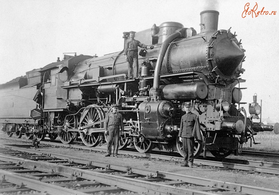 Железная дорога (поезда, паровозы, локомотивы, вагоны) - Паровоз МАВ серии 328 типа 2-3-0,Венгрия