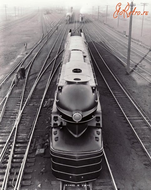 Железная дорога (поезда, паровозы, локомотивы, вагоны) - Паровоз PRR S-1 (