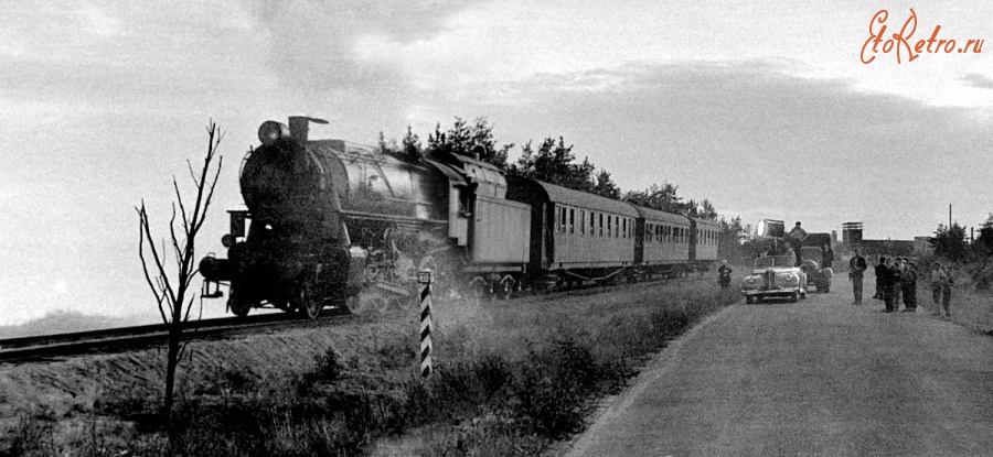 Железная дорога (поезда, паровозы, локомотивы, вагоны) - На съёмках кинофильма 