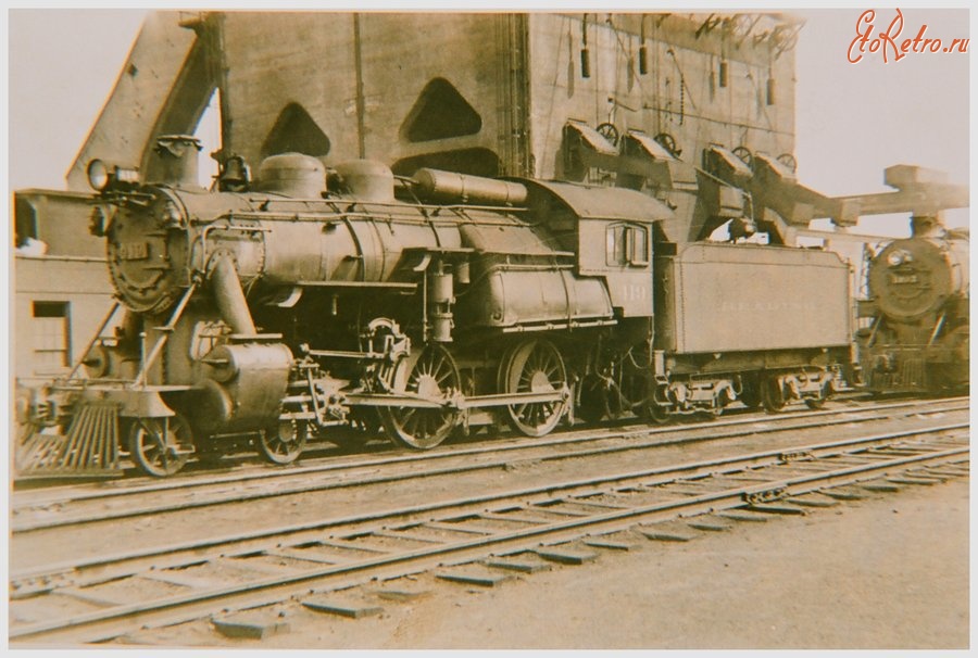 Железная дорога (поезда, паровозы, локомотивы, вагоны) - Паровоз №419 типа 2-2-0 Пенсильванской ж.д.,Филадельфия,США
