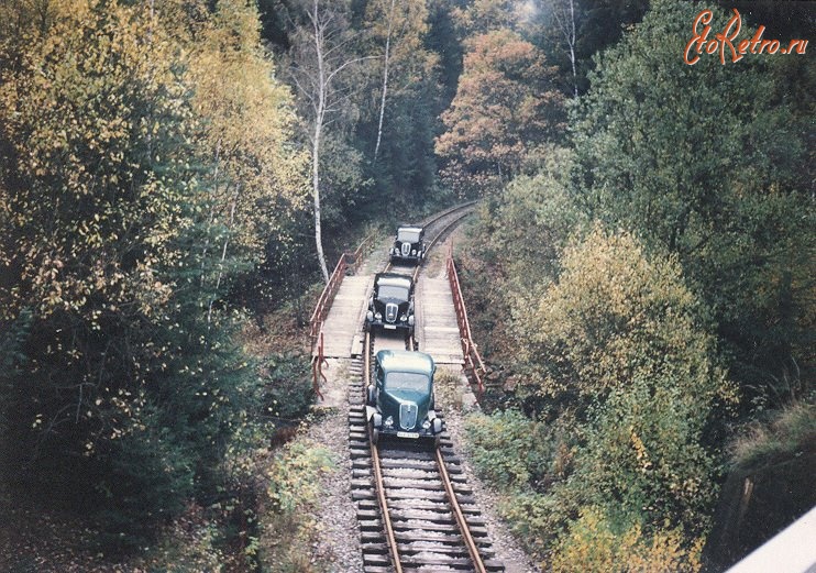 Железная дорога (поезда, паровозы, локомотивы, вагоны) - Автоколонна на железной дороге