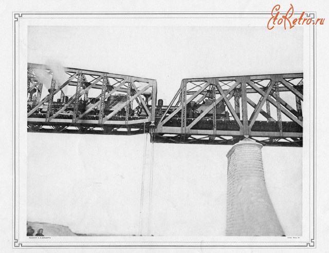Железная дорога (поезда, паровозы, локомотивы, вагоны) - Соединение консольного и свободного  пролетов моста через р.Обь