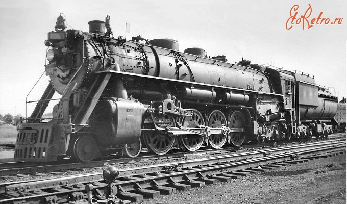 Железная дорога (поезда, паровозы, локомотивы, вагоны) - Паровоз U-3в №6323 типа 2-4-2 в депо Дюран,штат Мичиган,США