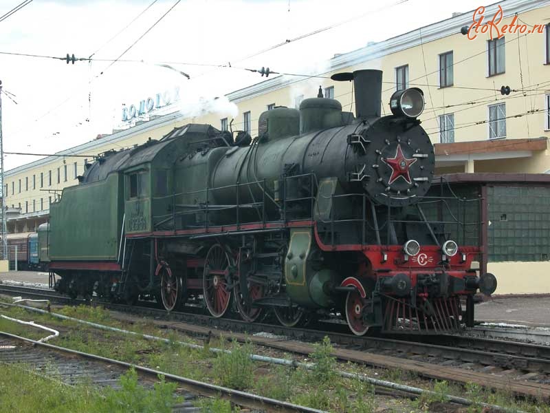 Железная дорога (поезда, паровозы, локомотивы, вагоны) - Паровоз Су251-58 на ст.Бологое