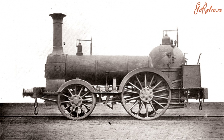 Железная дорога (поезда, паровозы, локомотивы, вагоны) - Паровоз типа 1-1-0 Манчестер и Болтон ж.д.