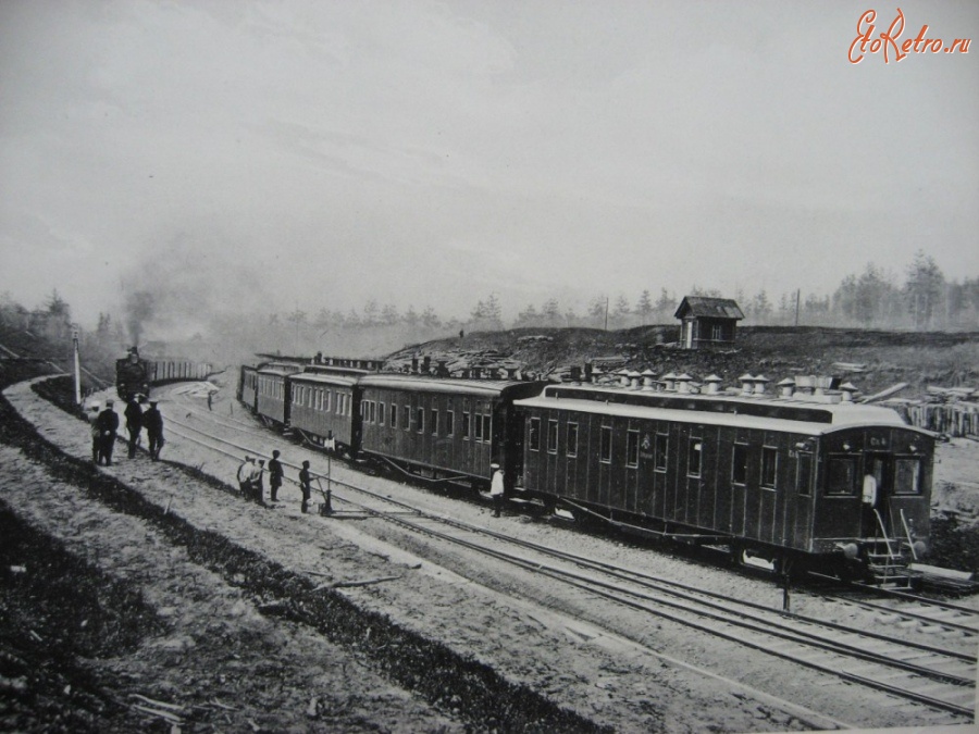 Железная дорога (поезда, паровозы, локомотивы, вагоны) - Транссибирский Экспресс на 2117-й версте Сибирской ж.д.
