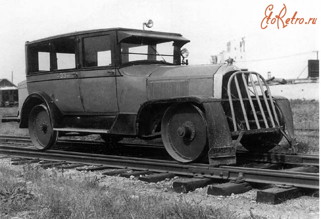 Железная дорога (поезда, паровозы, локомотивы, вагоны) - Легковой автомобиль на   железнодорожном ходу