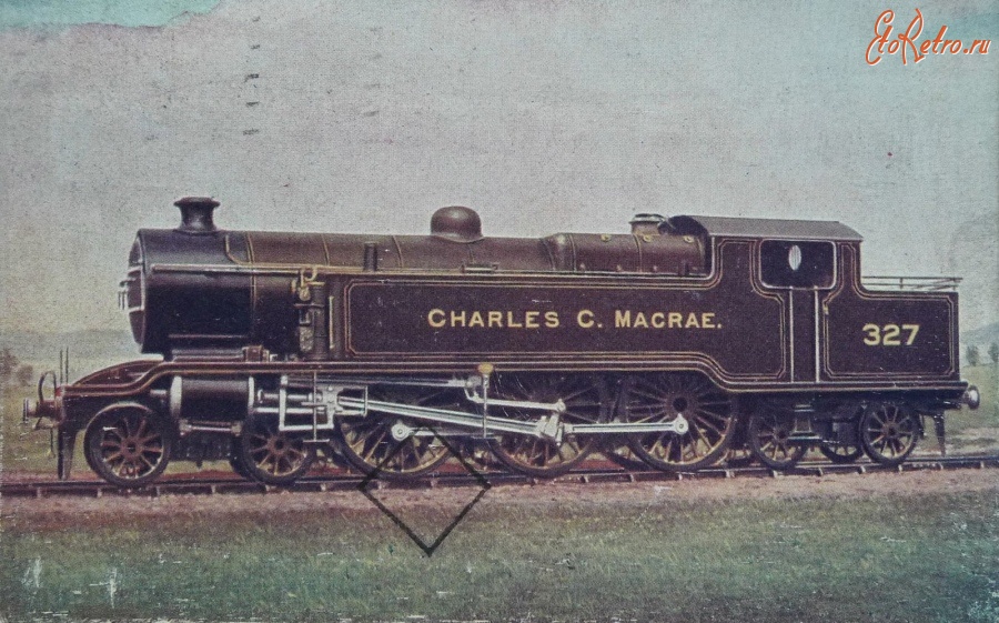 Железная дорога (поезда, паровозы, локомотивы, вагоны) - Танк-паровоз №327 типа 2-3-2,Великобритания
