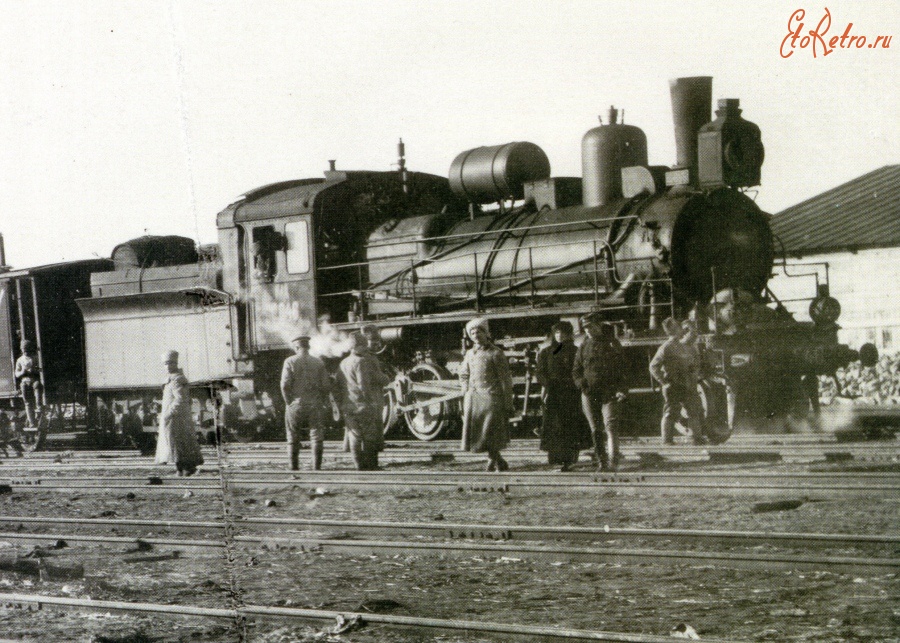 Железная дорога (поезда, паровозы, локомотивы, вагоны) - Паровоз Щп.846 на ст.Гребёнка