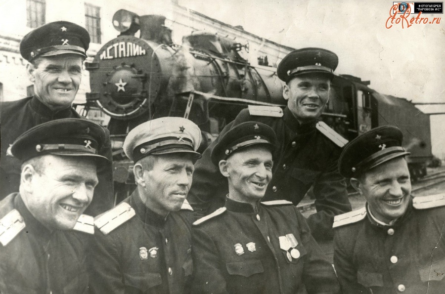Железная дорога (поезда, паровозы, локомотивы, вагоны) - Паровозники депо Челябинск