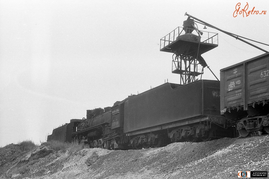 Железная дорога (поезда, паровозы, локомотивы, вагоны) - Паровоз ФД20-1515 в депо Льгов,Курская область