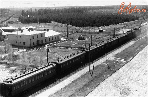 Железная дорога (поезда, паровозы, локомотивы, вагоны) - Поезд на польской пограничной ст.Столбцы
