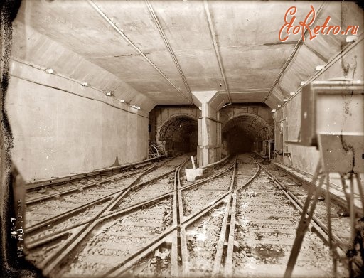 Железная дорога (поезда, паровозы, локомотивы, вагоны) - Тоннель Нью-Йорк  -  Нью-Джерси под рекой Гудзон