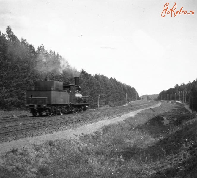 Железная дорога (поезда, паровозы, локомотивы, вагоны) - Паровоз близ Томилино