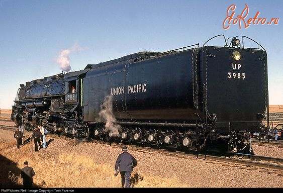 Железная дорога (поезда, паровозы, локомотивы, вагоны) - Паровоз UP 3985 типа 2-3-3-2