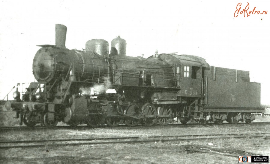 Железная дорога (поезда, паровозы, локомотивы, вагоны) - Паровоз Ел-1135 на ст.Курган (?)