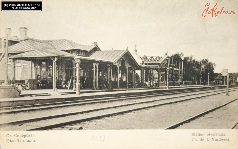 Железная дорога (поезда, паровозы, локомотивы, вагоны) - Станция Сиверская