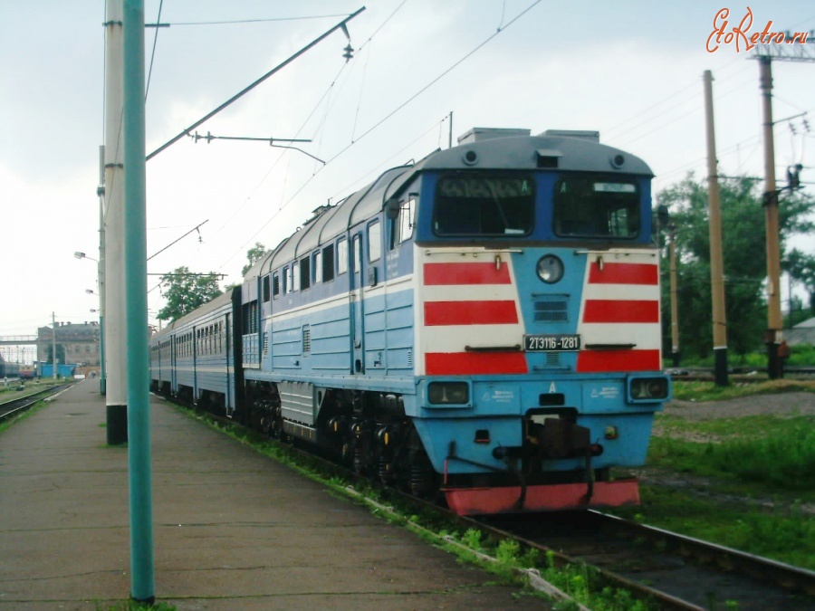 Железная дорога (поезда, паровозы, локомотивы, вагоны) - Дизель-поезд ДПЛ2-029