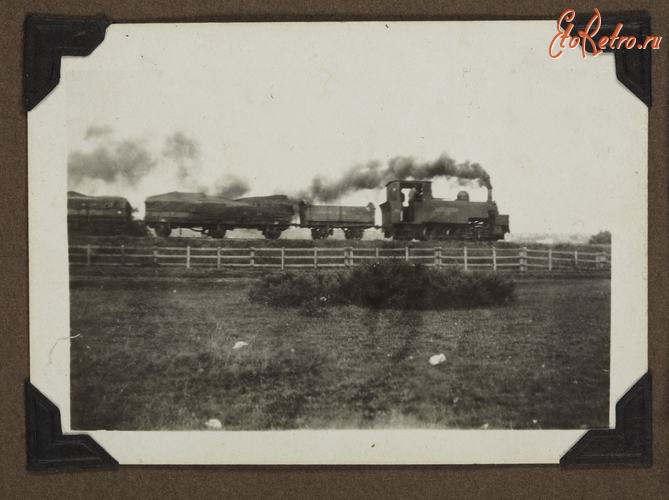 Железная дорога (поезда, паровозы, локомотивы, вагоны) - Танк-паровоз с поездом