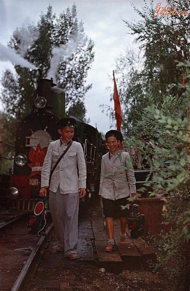 Железная дорога (поезда, паровозы, локомотивы, вагоны) - Алма-Атинская детская железная дорога