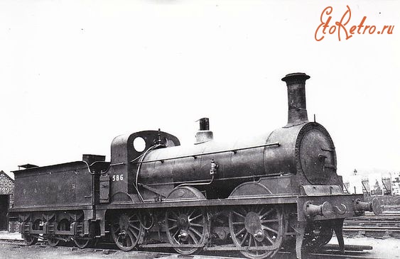 Железная дорога (поезда, паровозы, локомотивы, вагоны) - Паровоз №586 типа 0-3-0 GSWR,Глазго