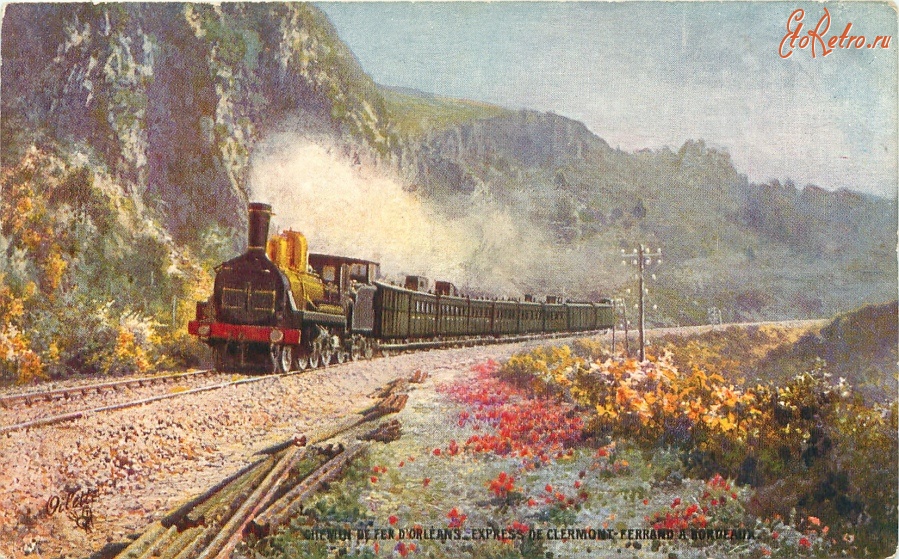 Железная дорога (поезда, паровозы, локомотивы, вагоны) - Экспресс Клермон - Ферран Бордо