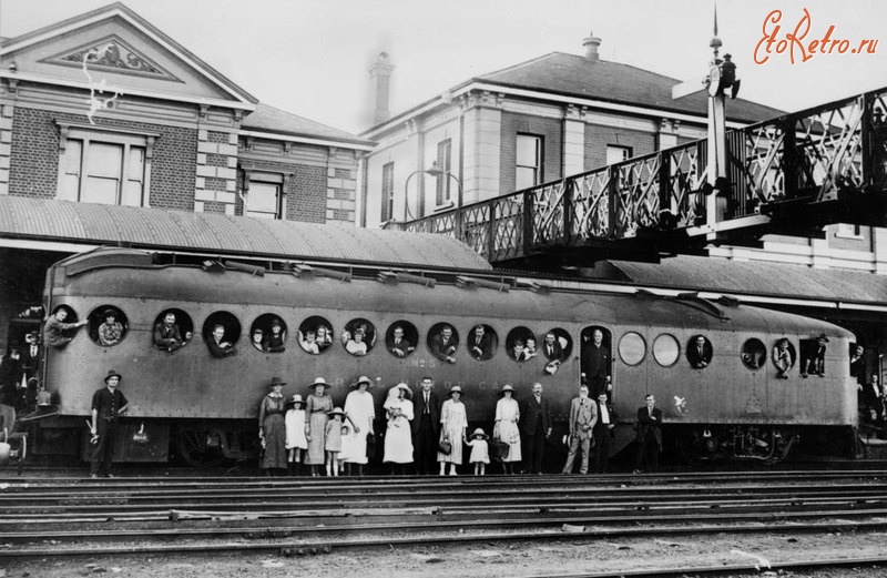 Железная дорога (поезда, паровозы, локомотивы, вагоны) - Самоходный вагон Уильяма Маккина