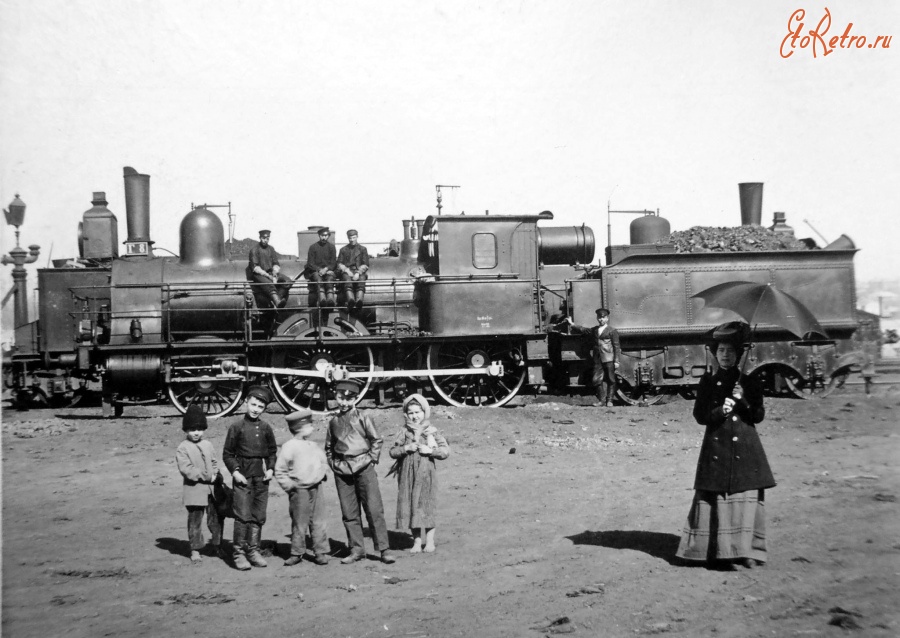 Железная дорога (поезда, паровозы, локомотивы, вагоны) - Фото с паровозом