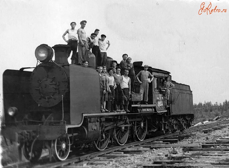 Железная дорога (поезда, паровозы, локомотивы, вагоны) - Паровоз японской постройки серия 8620 типа 1-3-0