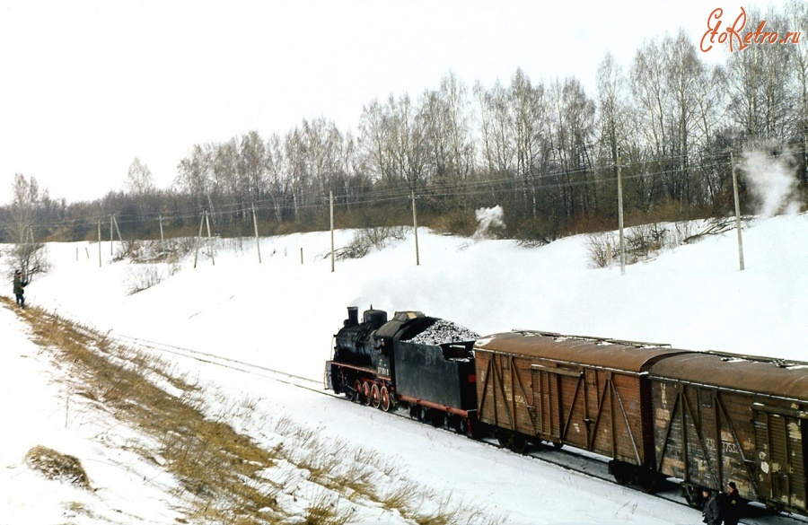 Железная дорога (поезда, паровозы, локомотивы, вагоны) - Обкатка паровоза Эр790-18