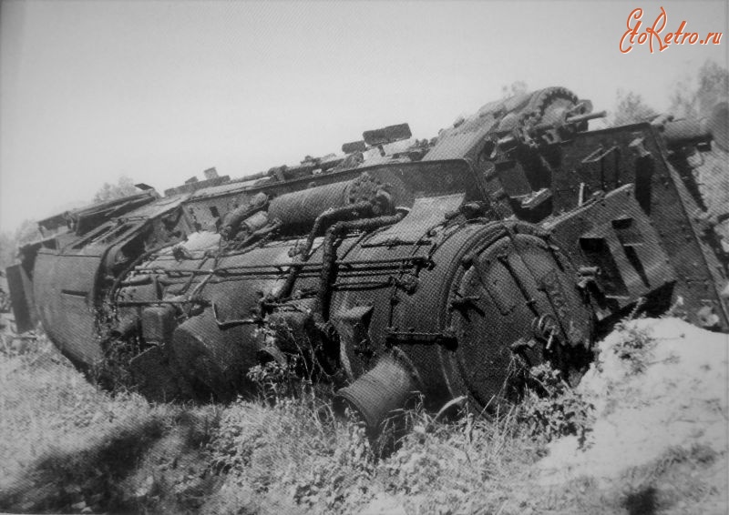 Железная дорога (поезда, паровозы, локомотивы, вагоны) - Немецкий паровоз 56 2248 пущенный под откос советскими партизанами