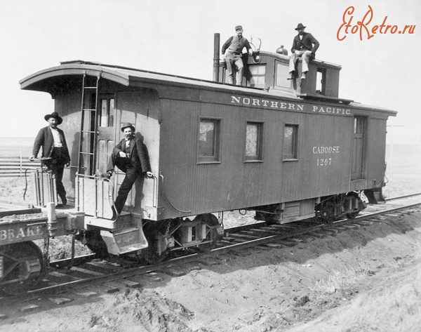 Железная дорога (поезда, паровозы, локомотивы, вагоны) - Служебный вагон №1207  и его экипаж