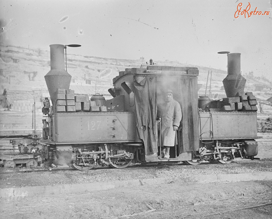 Железная дорога (поезда, паровозы, локомотивы, вагоны) - Французский узкоколейный паровоз Пешо-Бурдон системы Ферли