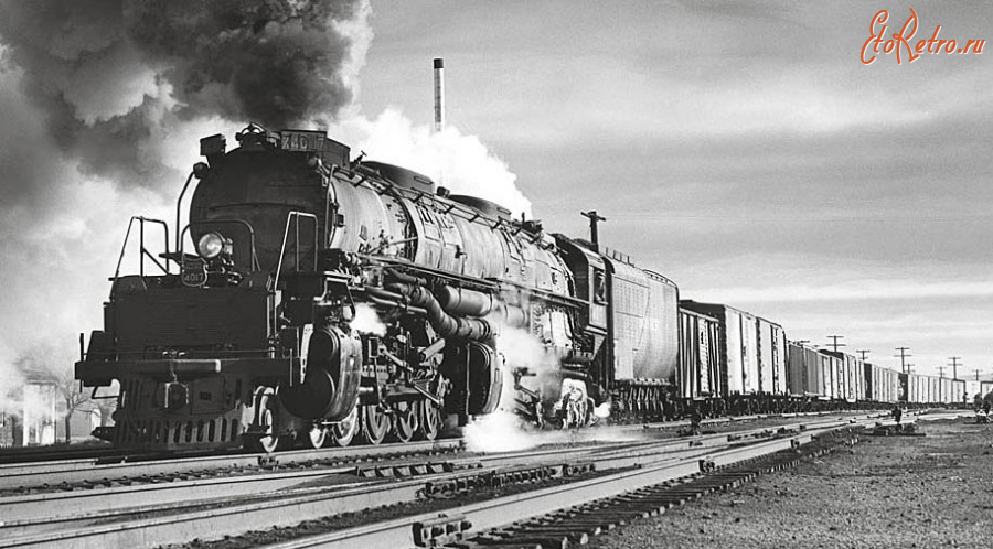 Железная дорога (поезда, паровозы, локомотивы, вагоны) - Паровоз Big Boy ( Большой мальчик) типа 2-4+4-2 системы Маллета