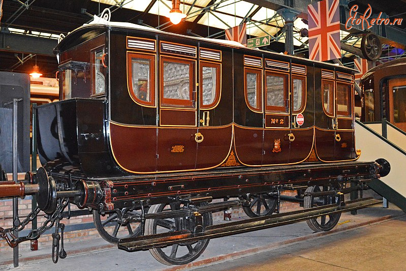 Железная дорога (поезда, паровозы, локомотивы, вагоны) - Вагон британской королевы Аделаиды