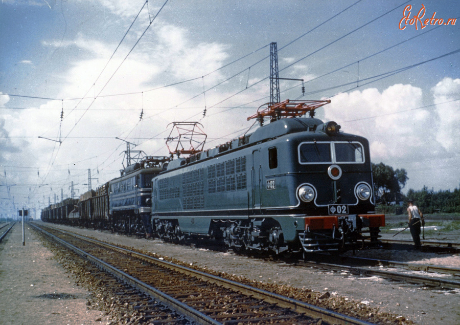 Железная дорога (поезда, паровозы, локомотивы, вагоны) - Электровоз Ф-02