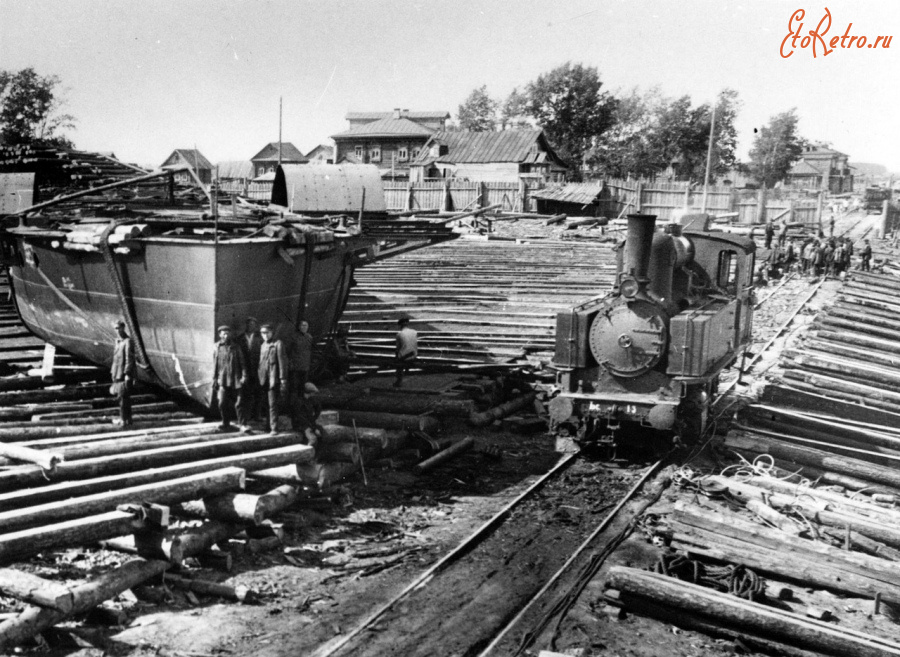 Железная дорога (поезда, паровозы, локомотивы, вагоны) - Танк-паровоз серии Ьс.13 на Сормовской верфи