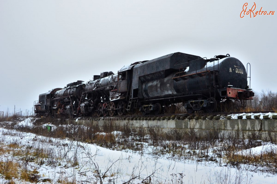 Железная дорога (поезда, паровозы, локомотивы, вагоны) - Паровозы серии Л в депо Ртищево