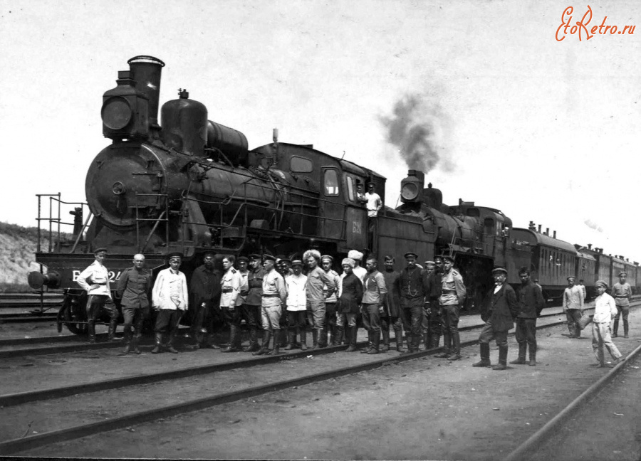 Железная дорога (поезда, паровозы, локомотивы, вагоны) - Пассажирский паровоз  серии Б.24 типа 2-3-0