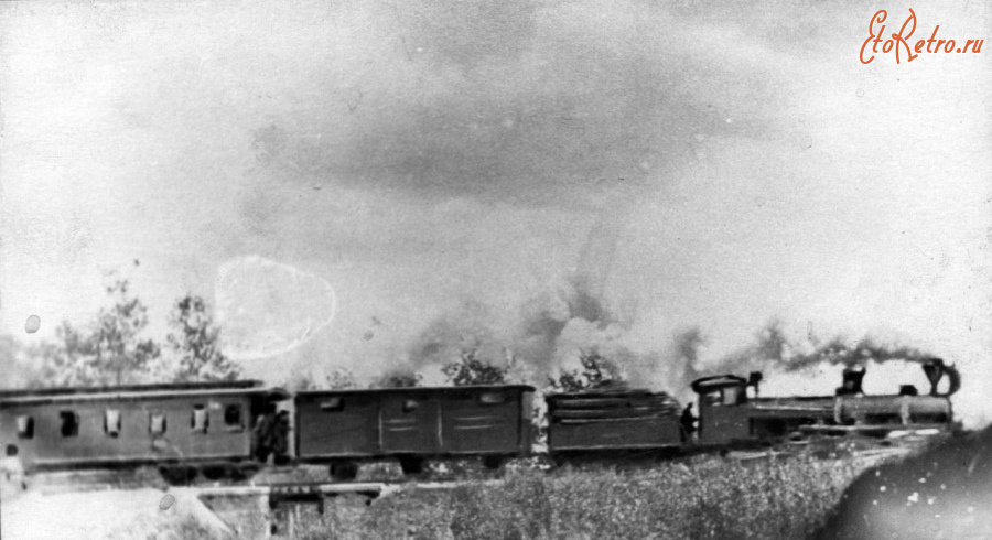 Железная дорога (поезда, паровозы, локомотивы, вагоны) - Поезд близ ст.Данилов Ярославской губернии