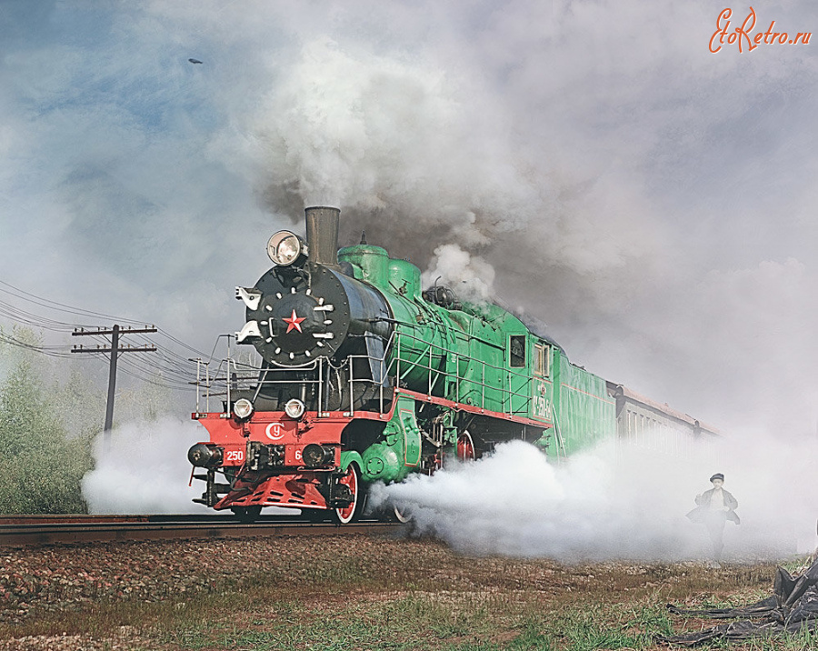 Железная дорога (поезда, паровозы, локомотивы, вагоны) - Паровоз серии Су
