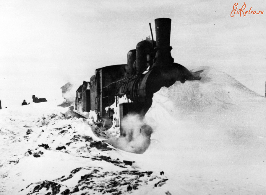 Железная дорога (поезда, паровозы, локомотивы, вагоны) - В снегах Воркуты