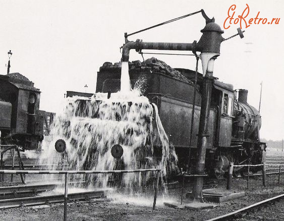 Железная дорога (поезда, паровозы, локомотивы, вагоны) - Экипировка паровоза водой