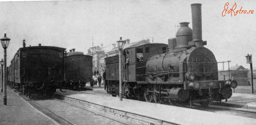 Железная дорога (поезда, паровозы, локомотивы, вагоны) - Паровоз серии Х на Курском вокзале